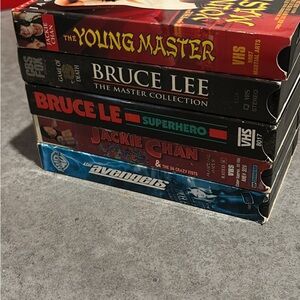 Bruce Lee and Jackie Chan VHS Collection